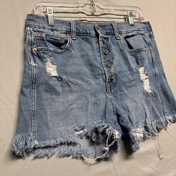 GAP Frayed Hem Blue Jean Shorts - Picture 2 of 8